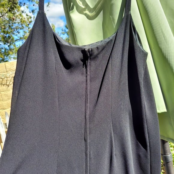 AFTER DARK Little Black Dress Sleeveless Skinny Strap SZ 16 - Picture 6 of 15